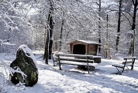 Schinkensteinhütte im Teuto&nbsp;&copy;&nbsp;Heimatverein Riesenbeck e.V. -Fotogruppe